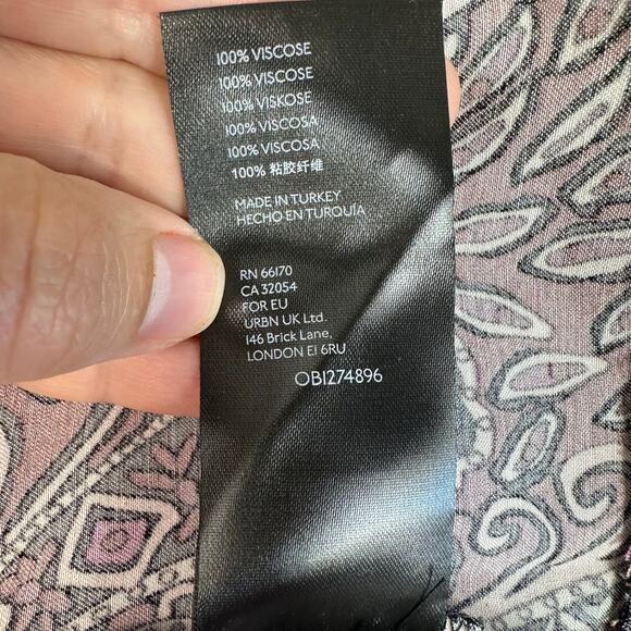 Anthropologie Maeve Lisabetta Maxi Dress Purple Boho Large - Picture 9 of 11